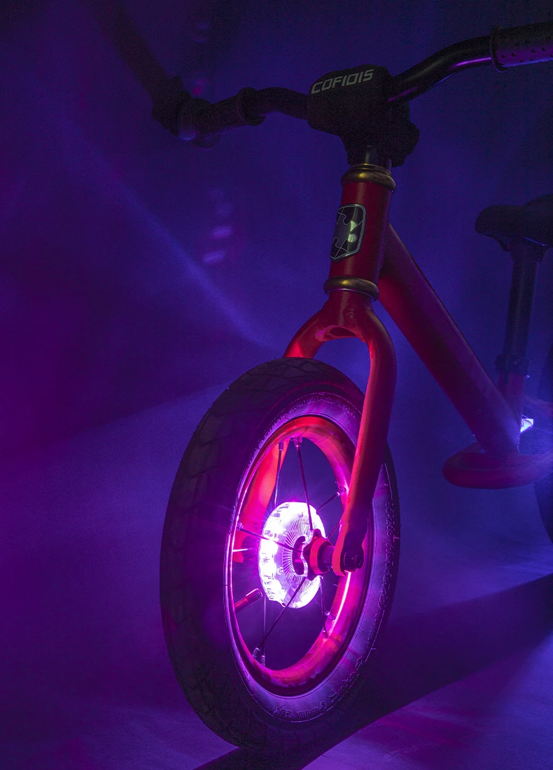 Rockbros Bicycle Led Smart Kids Balanced Mtb Wheel Light Vibration