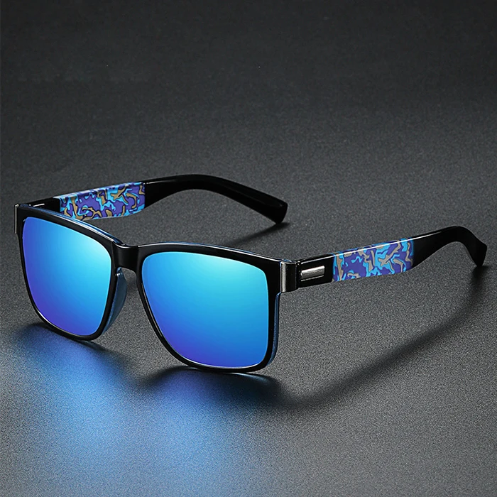 Blue Camo Square Sunglasses