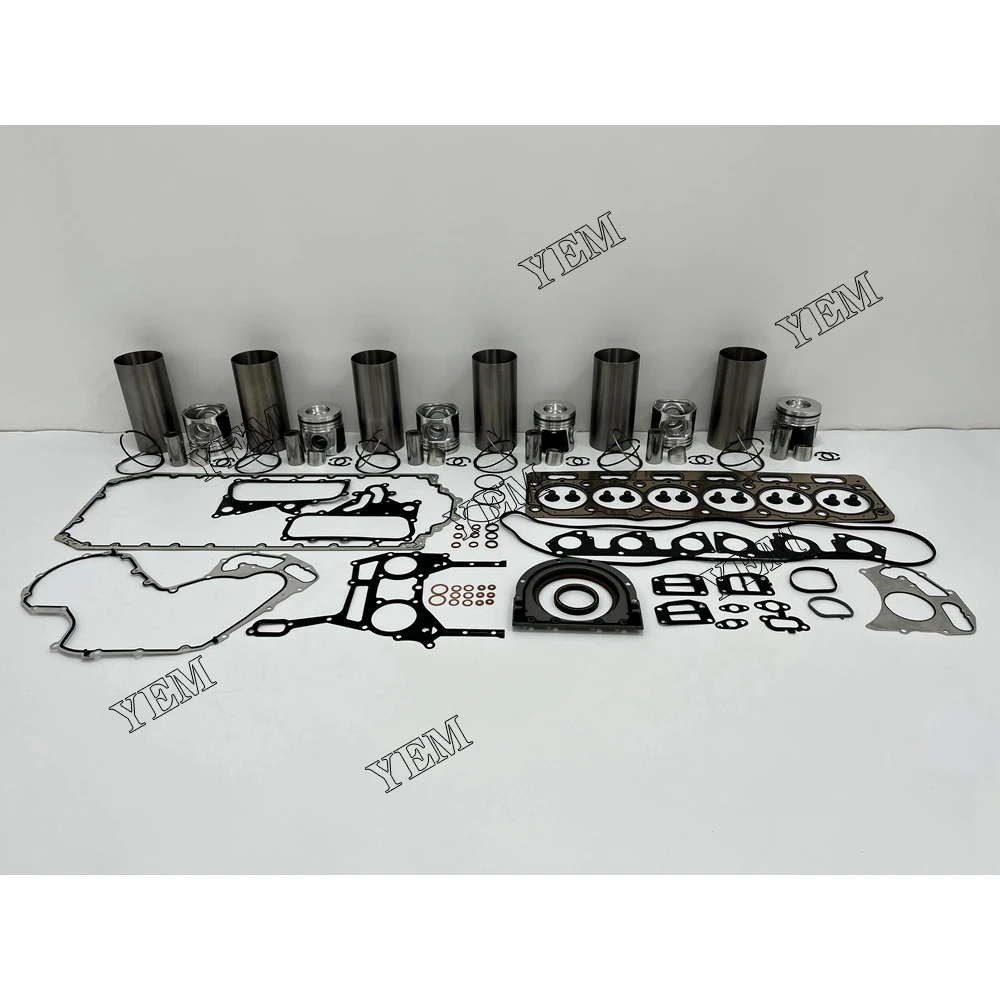 C7.1 Rebuild Kit With Cylinder Gasket Set Piston Rings Liner Kit for Caterpillar