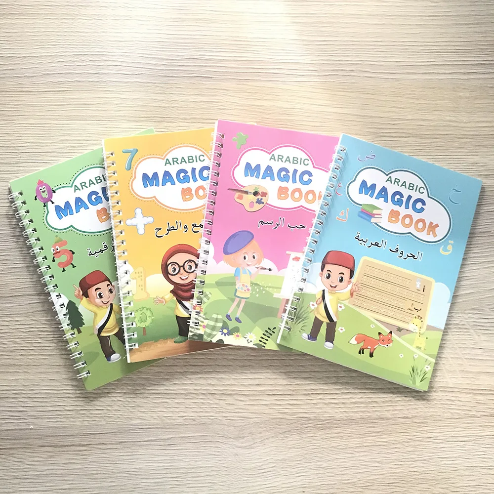 Alphabet Book Handwriting Calligraphy Notebook Sank Magic Practice Arabic Copybook for Kids