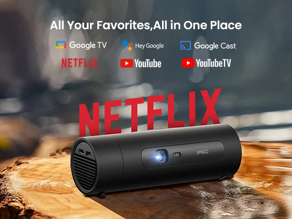 JMGO Picoflix Portable Projector - 450ANSI Lumens, 1080P