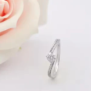 2026 AAA ZIRCON 925 Sterling Silver Rings High Quality Trendy Romantic Style Elegant Pure Jewelry for Women's Wedding