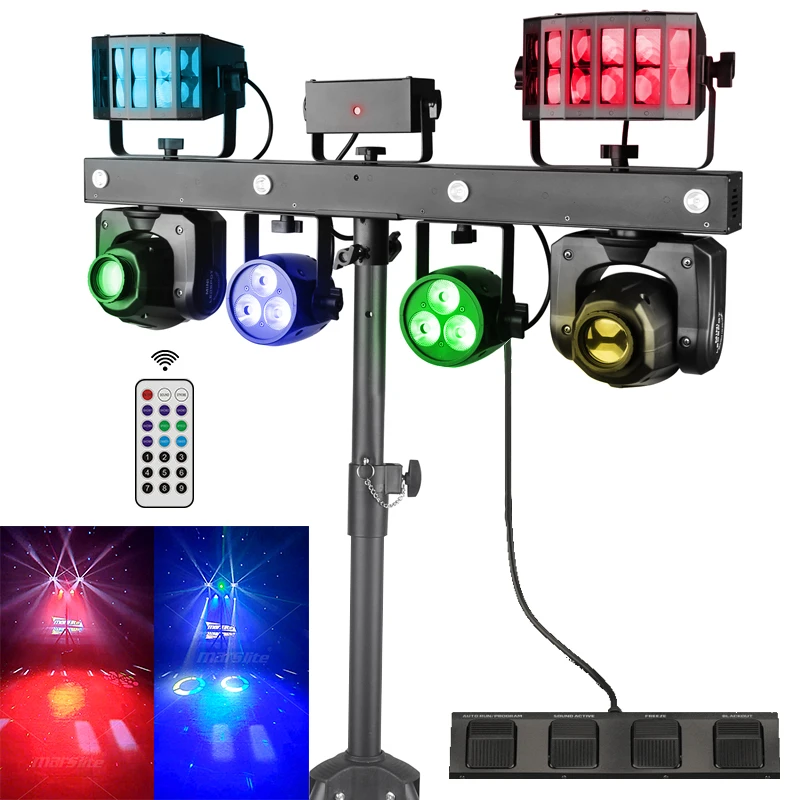 Professional Portable Dj Light Set With Stand New Gig bar Move Dj Lighting System Dj Lights Gig bar for Disco Party Stage Lights