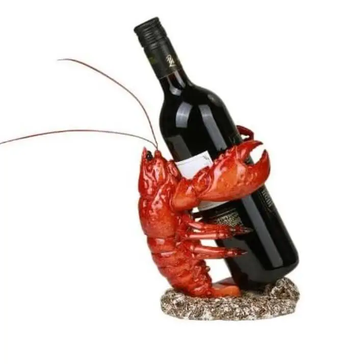 Red Lobster Wine Oil Bottle Holder Custom Lobster Wine Holder Statue ...