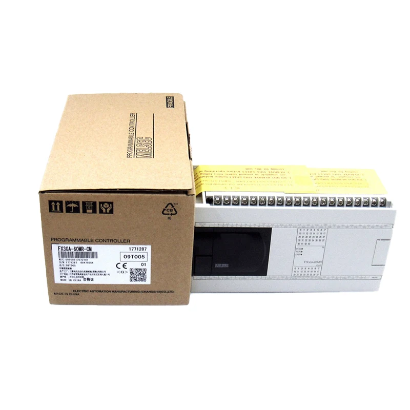 New Original FX3GA-60MR-CM FX3GA series PLC with 60 I/O points and relay output. Reliable control performance, supports multiple communication functions, widely used for logic control in various small 