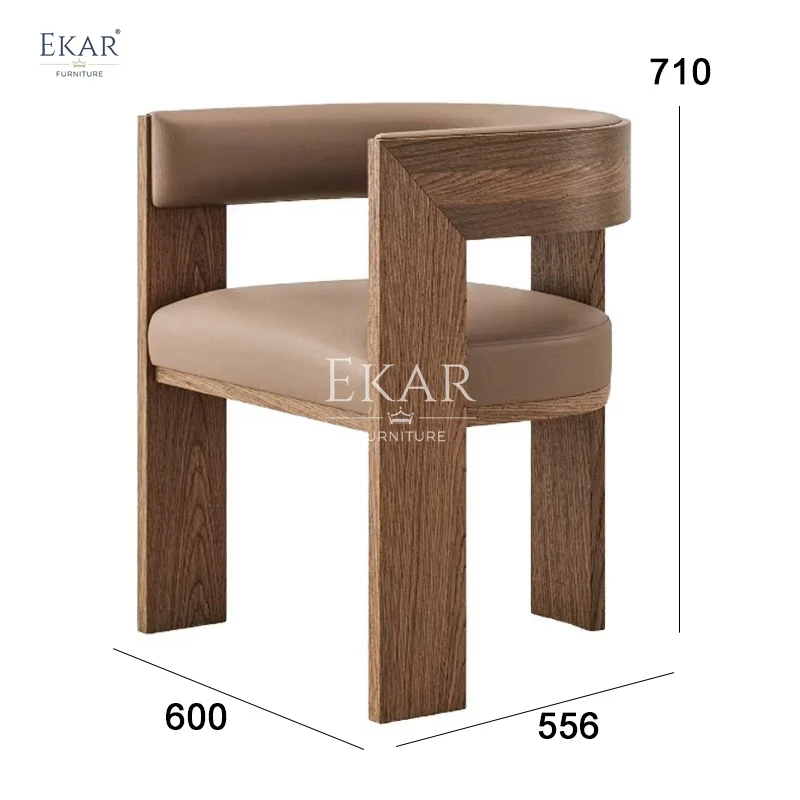 product modern style elegant wooden leg lounge chair for home apartment farmhouse bar simple design home furniture for living room hotel-66