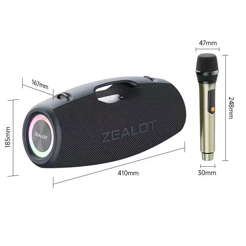 スピーカー・ウーファー ZEALOT Super Bass Wireless Speaker S78M Amazon.com: ZEALOT S78 120W Bluetooth Speaker with Wireless