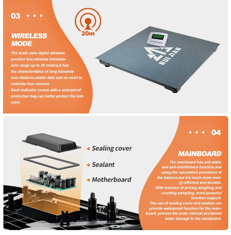 Customized Good Quality 1000kg Floor Scale Durable Floor Scale Industrial Floor Scale