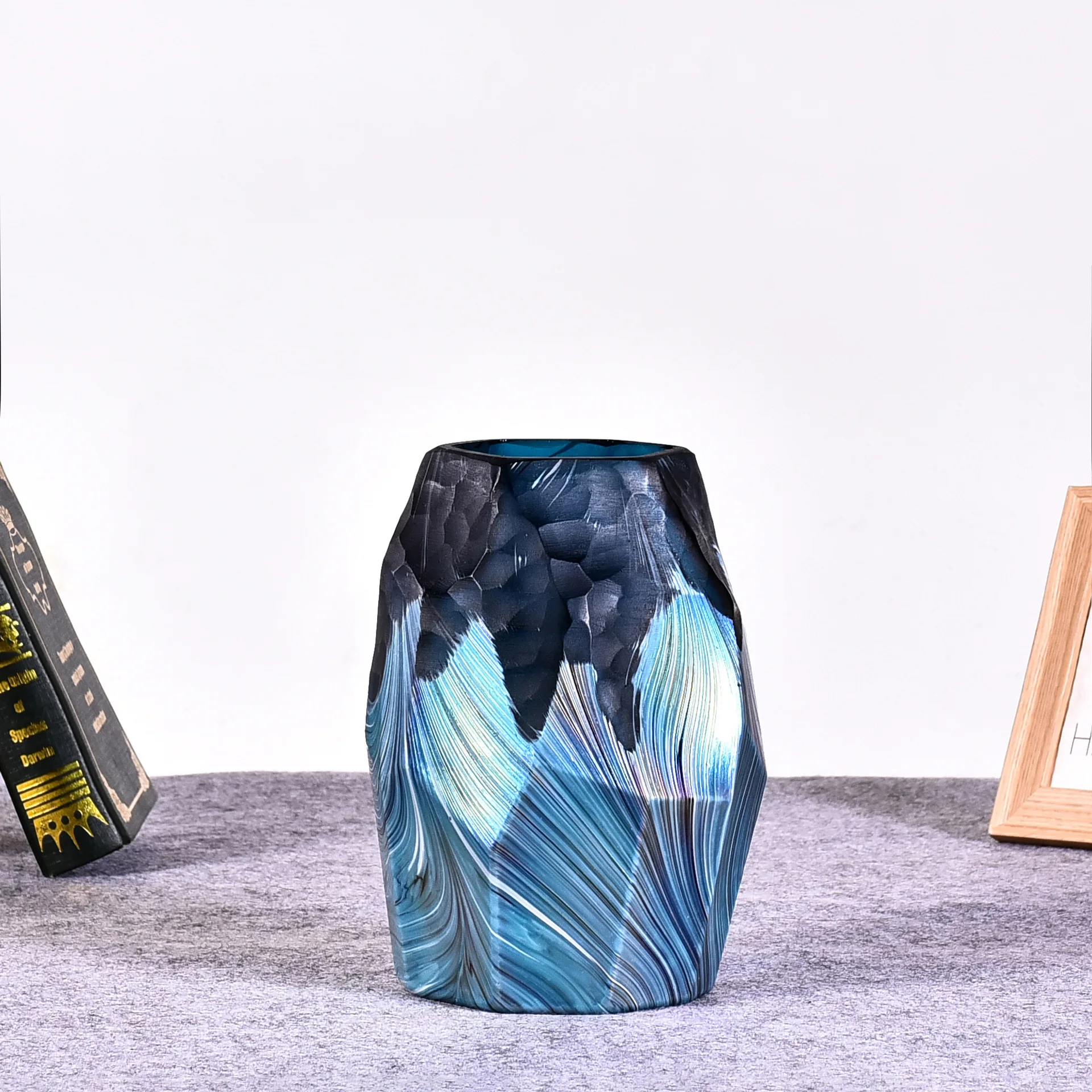 Creative Mini Grinding Glass Flower Arrangement Glass Vases,Modern