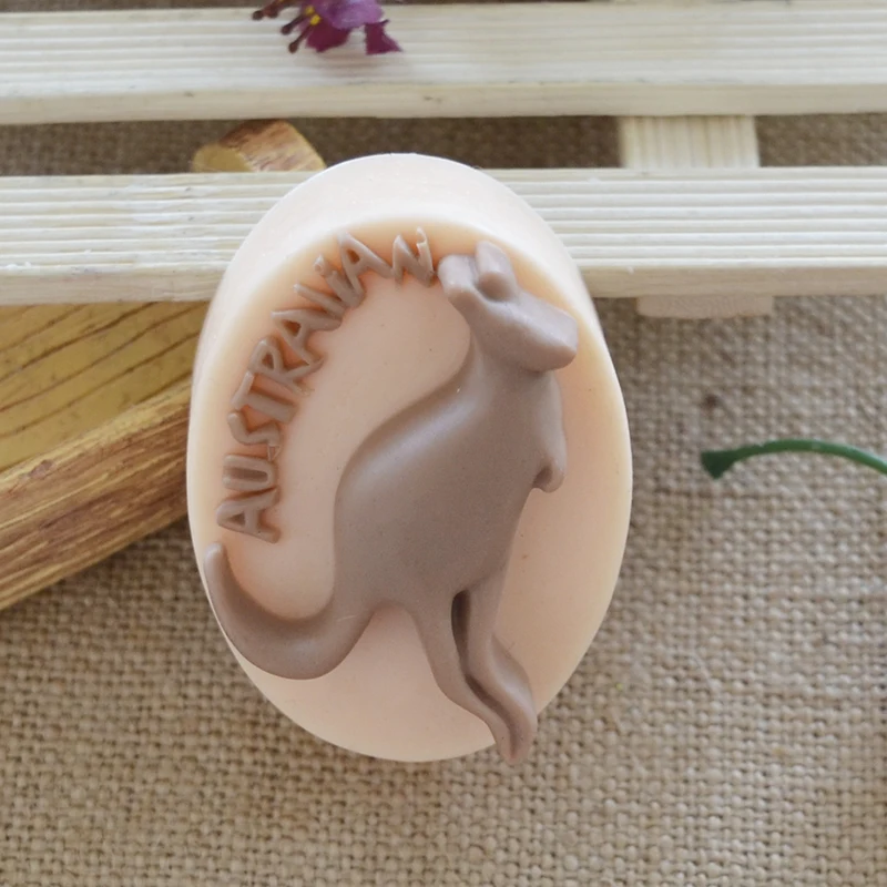 DIY Handmade Craft Animal Kangaroo Shape Silicone Soap Mold for Soap Making