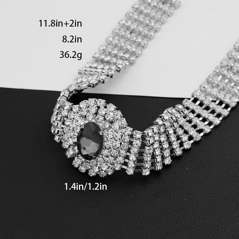 Elegant Multilayer Diamond Choker Necklace