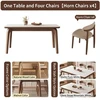 16m dining table + 4 wingback chairs