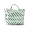 Lunares beige y verdes