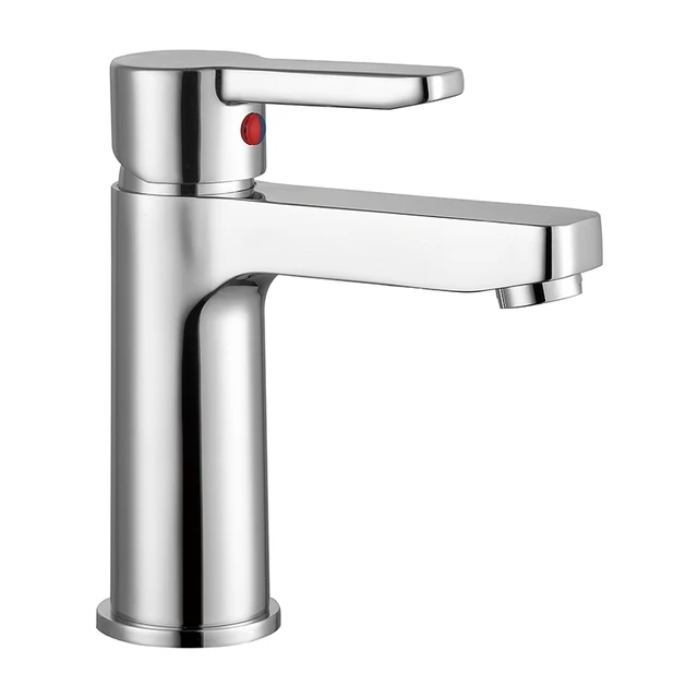 Bathroom Chrome Basin Faucet Mixer Brass Single Handle Basin Bathroom Water Tap Single Hole  Brass faucet