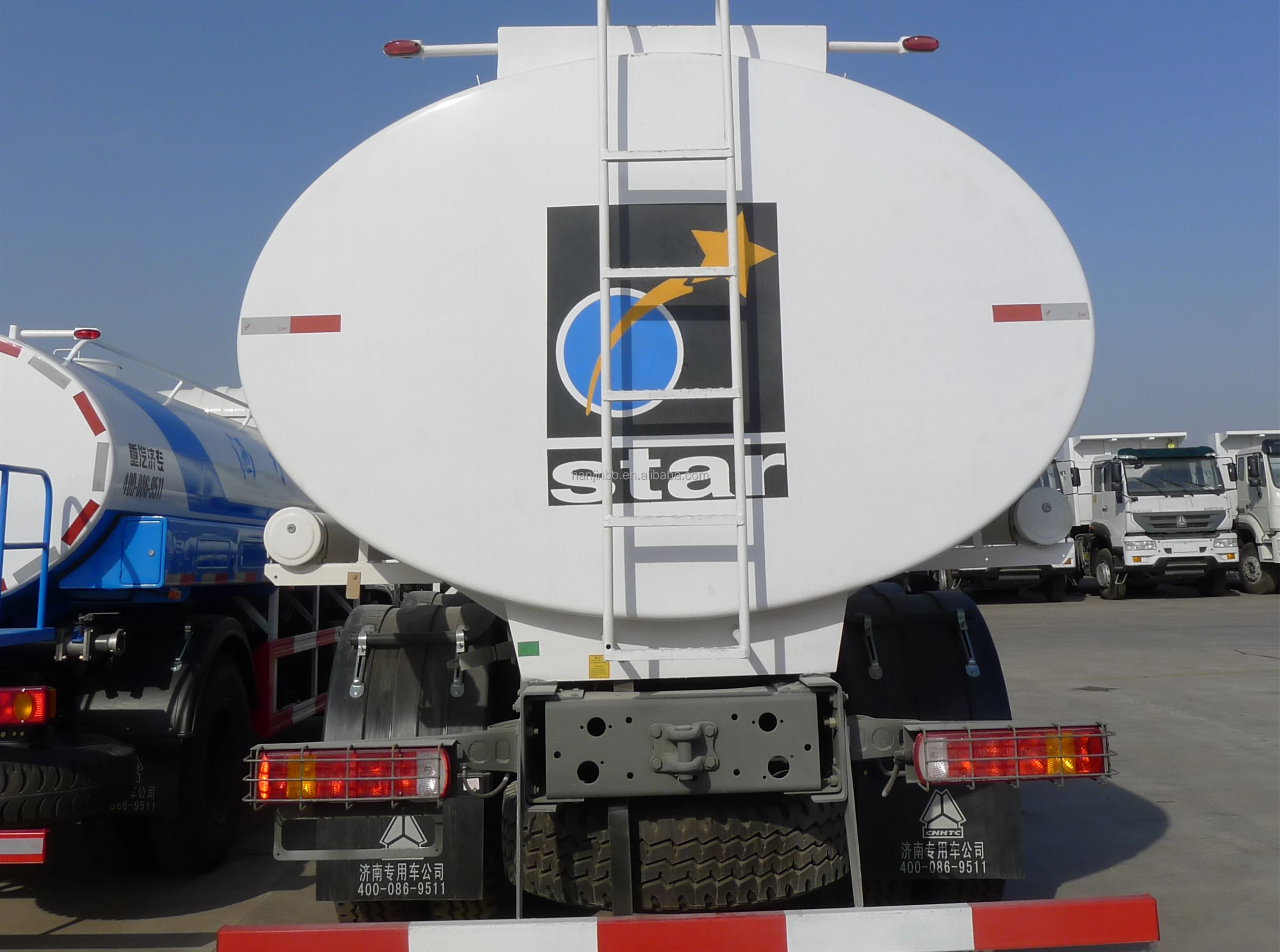 15000 Litres Le Gas Refueling Trucks Jet Fuel Tank Truck Capacity For