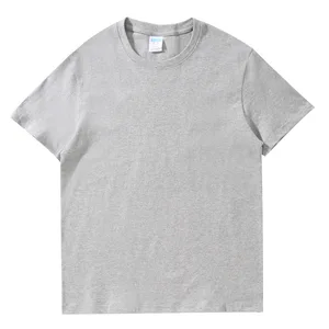 Combed Pure Cotton Round Neck Short Sleeved T-shirt Custom Printed logo Customization