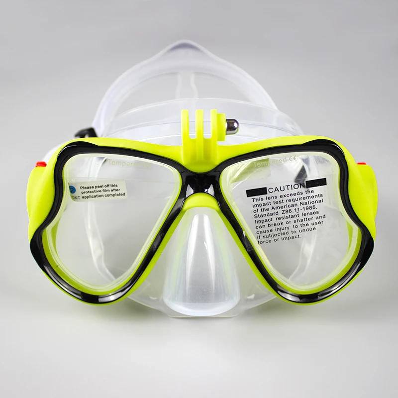 180 Wide View Camera Mount Scuba Diving Mask With Silicone Strap Buy