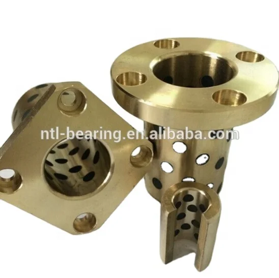Flanged Oilite Bush Jdb Flange Linear Sliding Bearing Graphite Bronze