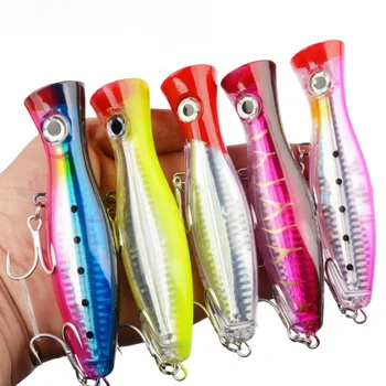 CHEERY 12.5cm 40g ABS Plastic Floating Big Popper Hard Bait Fishing Lure for Ocean Boat River Lake Stream Fishing – Popper – view 3
