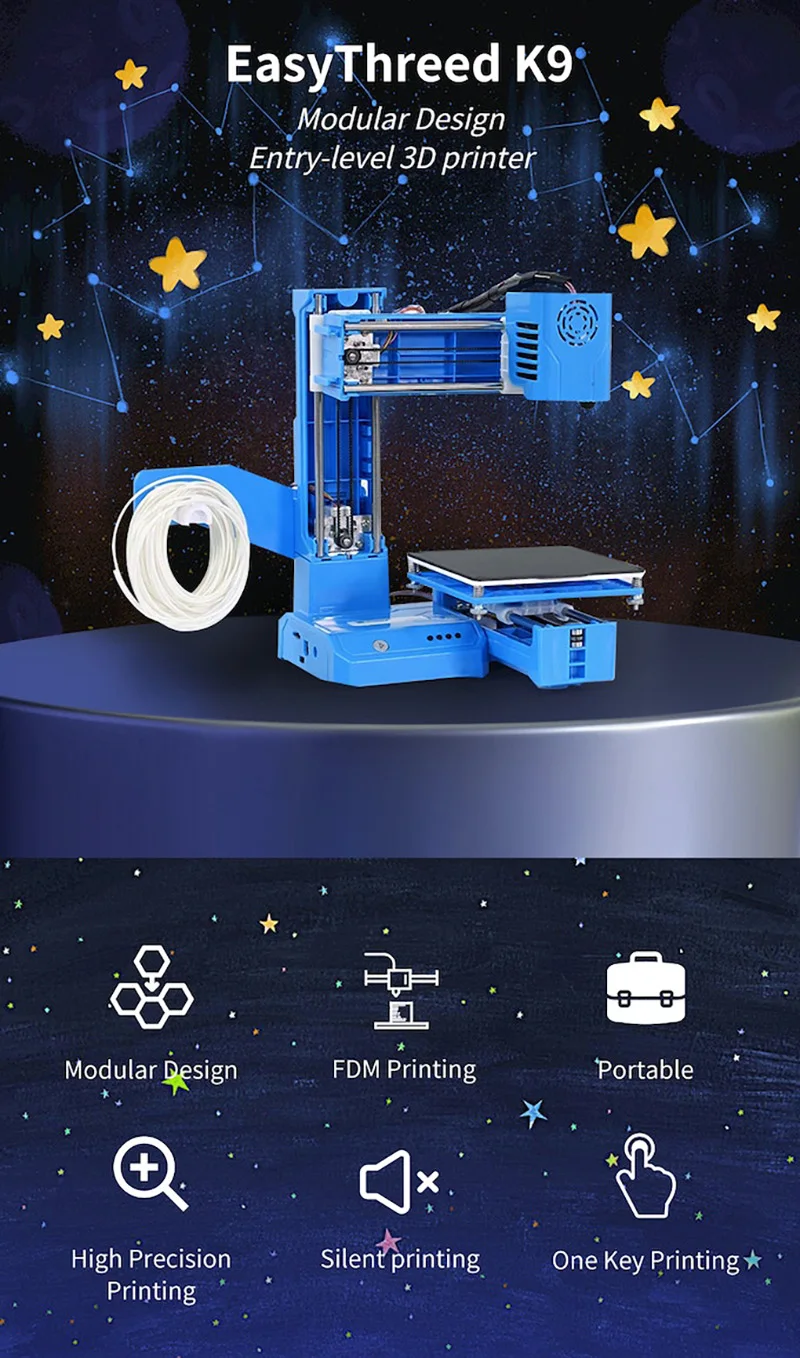 Easythreeed The Latest Model 3d Fdm Printer High Precision Printing