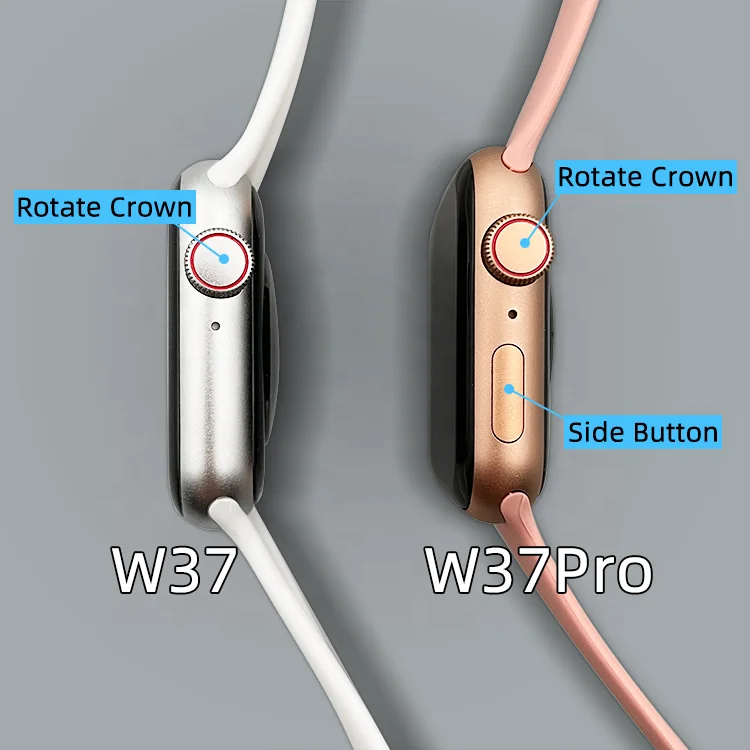 Смарт-часы IWO W37 Pro Series 7 Беспроводная зарядка IP68 Водонепроницаемые 1,75 полноэкранные Смарт-часы Wearfit Pro App W37Pro