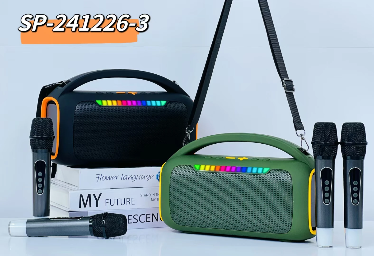 SHIOU NR-8899W Portable Karaoke Machine - 30W Audio Power