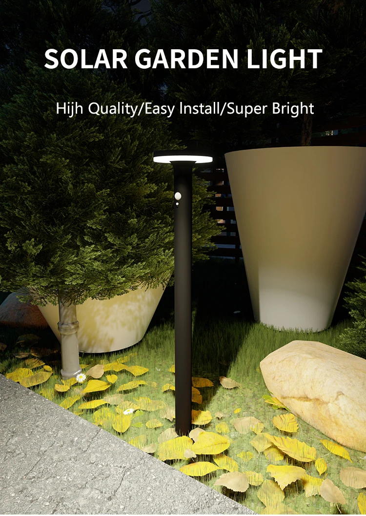 Nbhanyuan Ningbo Round Design Outdoor Solar Powered Led Landscape