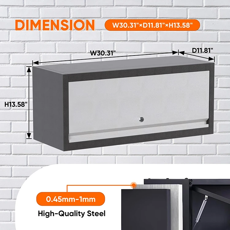 JH-Mech Wall Cabinet Storage Customized Hanging Garage Cabinets Wall ...