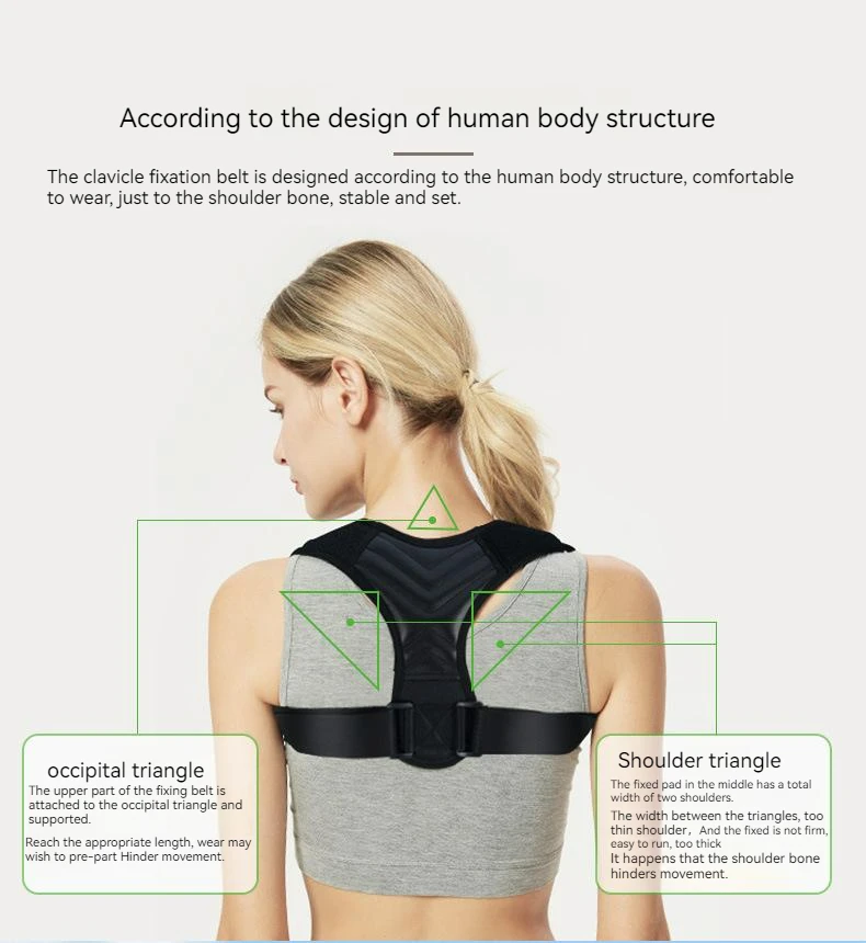 Problem Solving Products 2024 Intelligent Back Posture Corrector Back Clavicle Strap Support Belt Brace Corrector De Postura JK