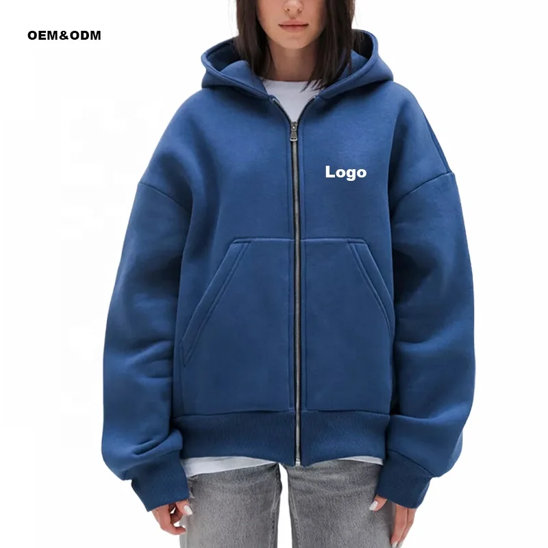 Oversized Men's Cropped Boxy Hoodie - 500gsm French Terry