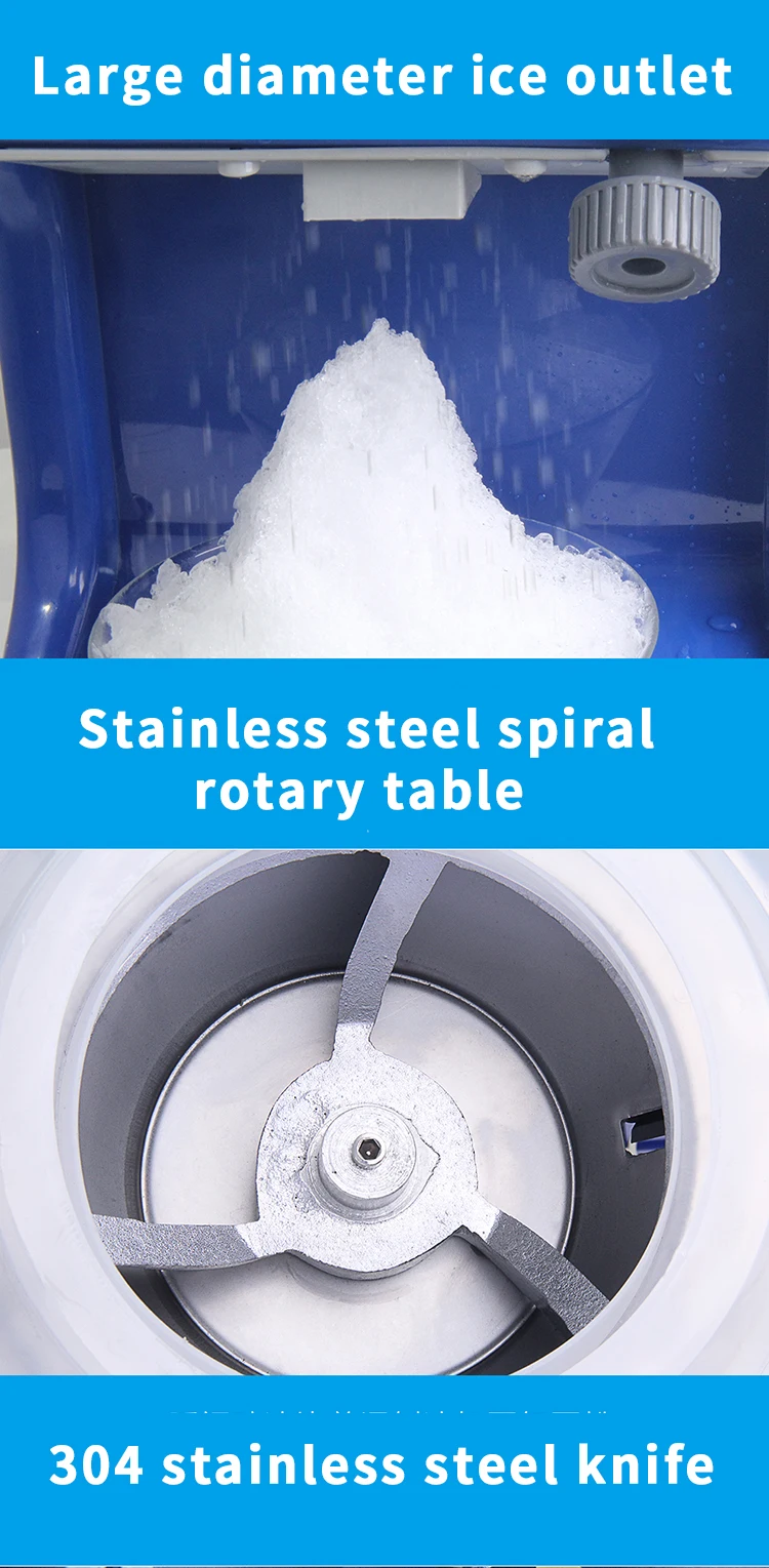 Fully Automatic Ice Crusher/ Commercial Ice Shaver Machine Bkn198 For