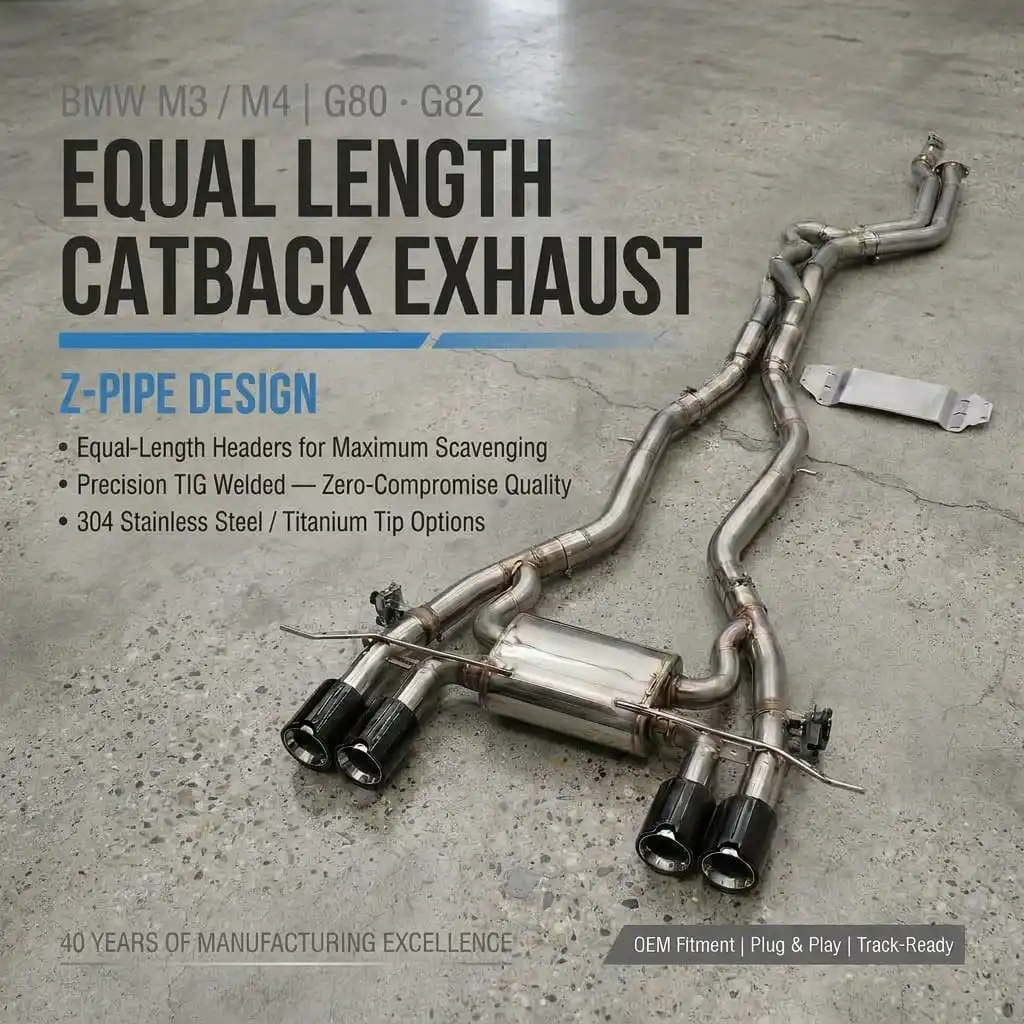 BOSKA 1 Catback Exhaust System for BMW M3 M4 M2 G80 G82 S58 G87