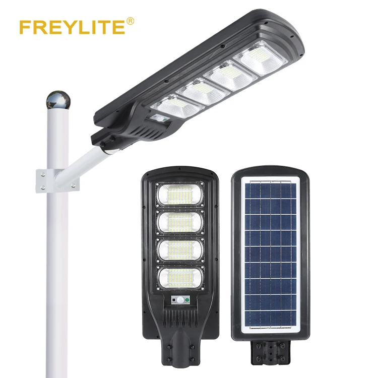 FREYLITE New design ip65 outdoor waterproof lighting 60watt 90watt 120watt 150watt integrated all in one solar led streetlight