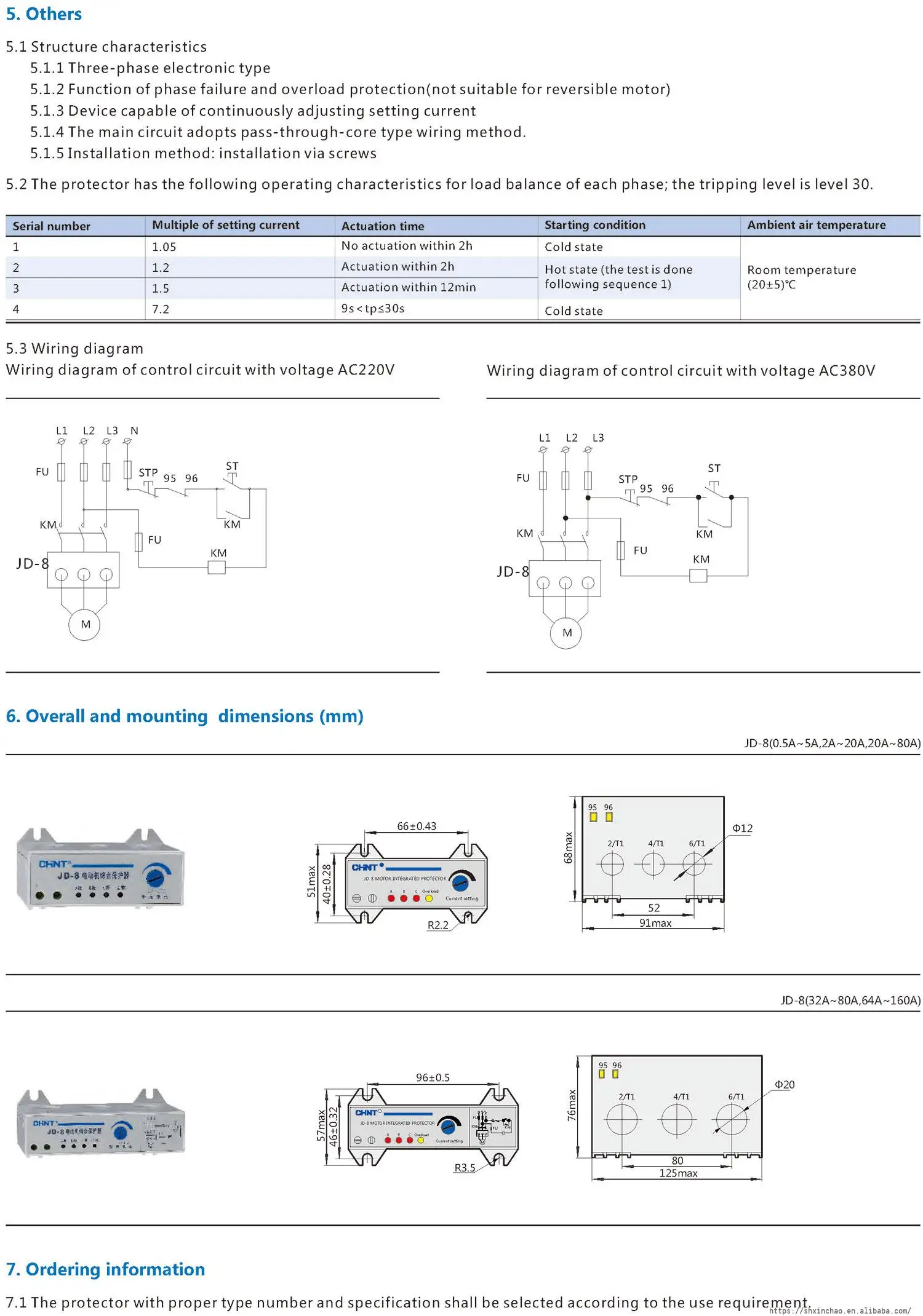Chint JD-8 Three Phase AC Motor Protector | Protect Your Motor Circuit ...