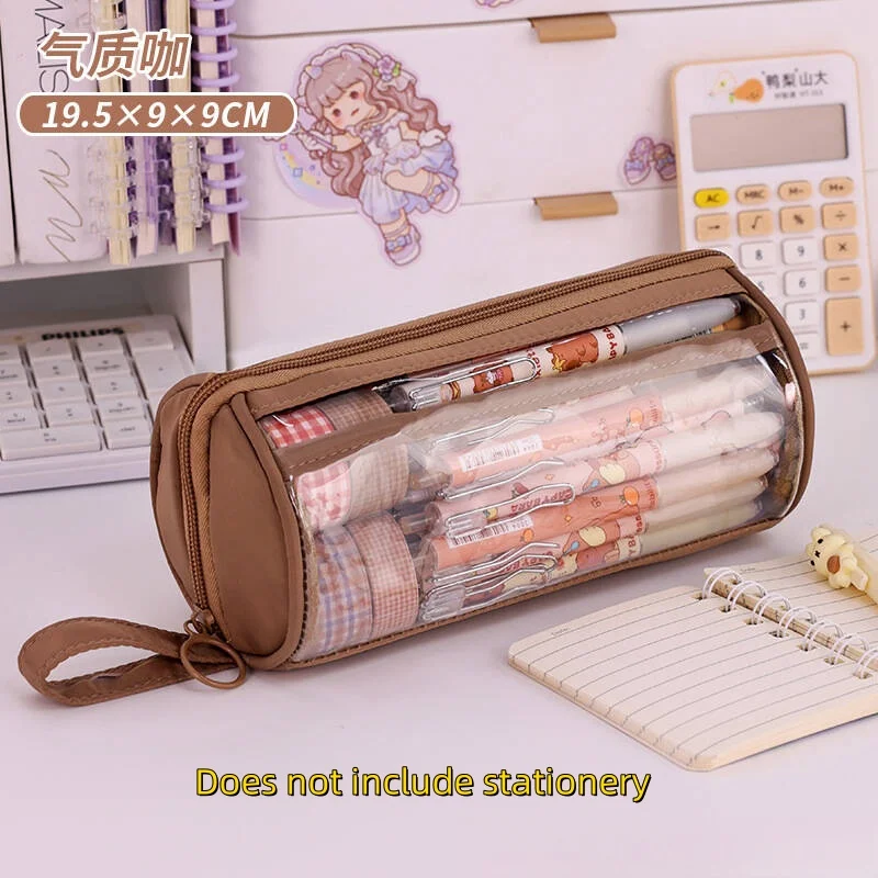 Kawaii Pencil Case Transparent Multifunctional Bag