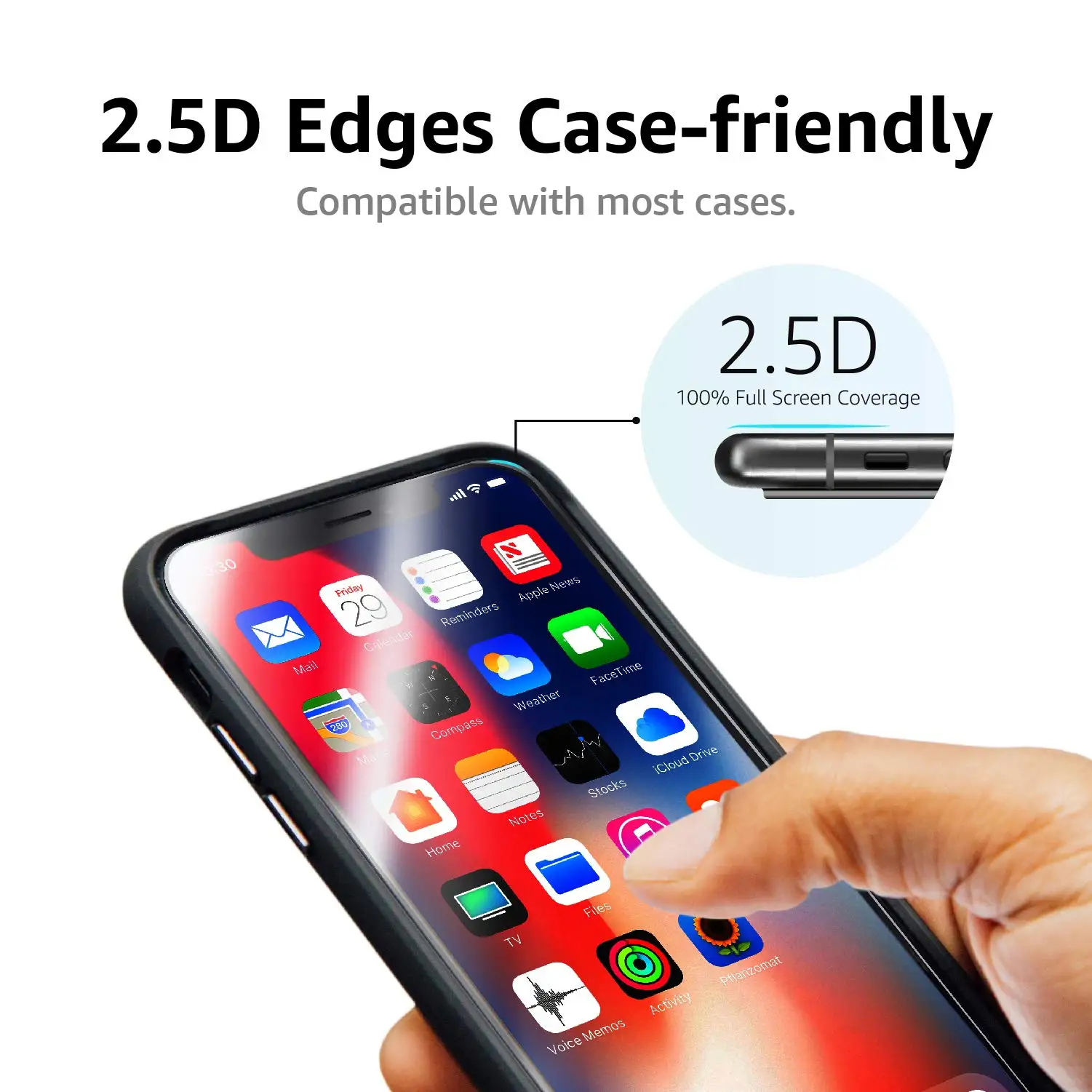 product laudtec premium protektoren film hd klarglas 25d 9h displays glass for iphone 16 17 pro max 13 12 11 pro 16 plus xs-7