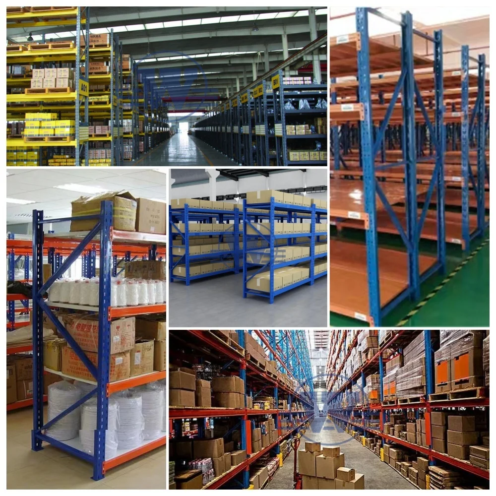 Galvanized Steel Pallet Racking Shelf Omega Shaped Top Hat Upright ...