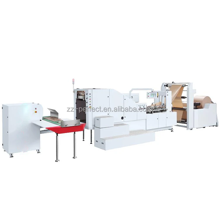 Automatic Square Bottom Kraft Paper Bag Making Machine