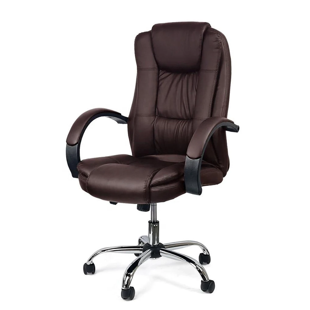 wide leather office chair