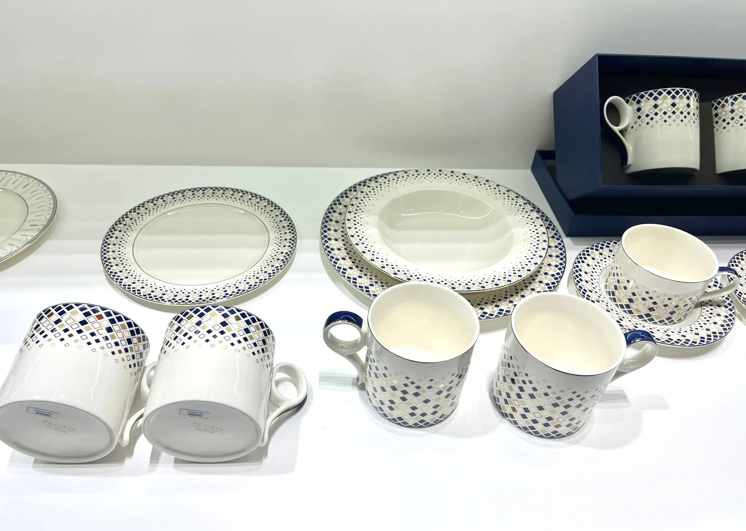 Taohui  Mosaic Series1 Set Cup Ceramic Tea Cup Porcelain Drinking Cappuccino 220ml Cups and Saucers details