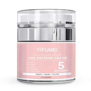 Private Label 5 In 1 Day Night Firming Hydration Remove Wrinkle Brightening Lightening Moisturizer Anti Aging Face Cream