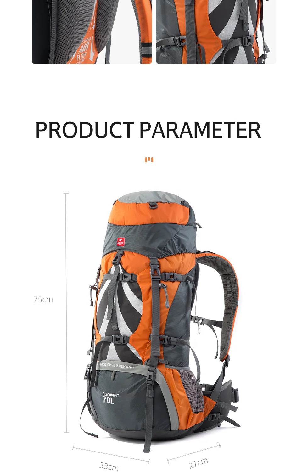 naturehike backpack 70l