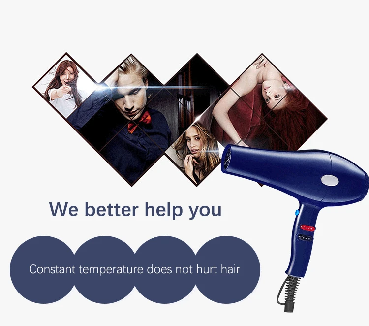 New Tech Hair Dryer Nozzles Diffused Wall Mount Hair Dryer For Easy Styling And healthy hair