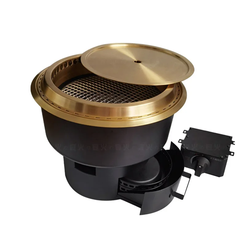 Korean Restaurant Commercial Hibachi Indoor Butane Smokeless Stainless  Steel Gas Bbq Grill