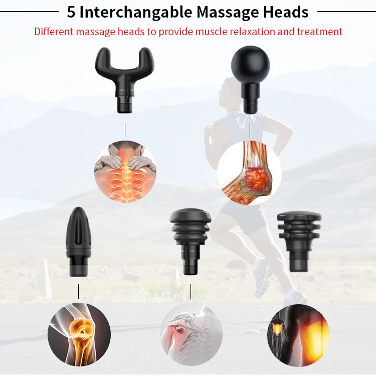 Hot Sale 5 Levels Speed vibration percussion deep tissue phoenix muscle massage gun