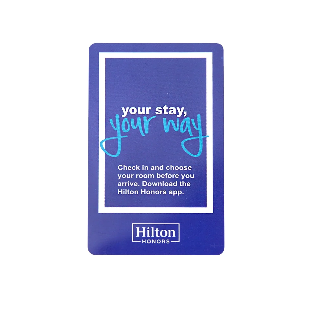 Customizable PVC Printed Plastic Smart Card Magnetic Stripe Key Card for Hotel