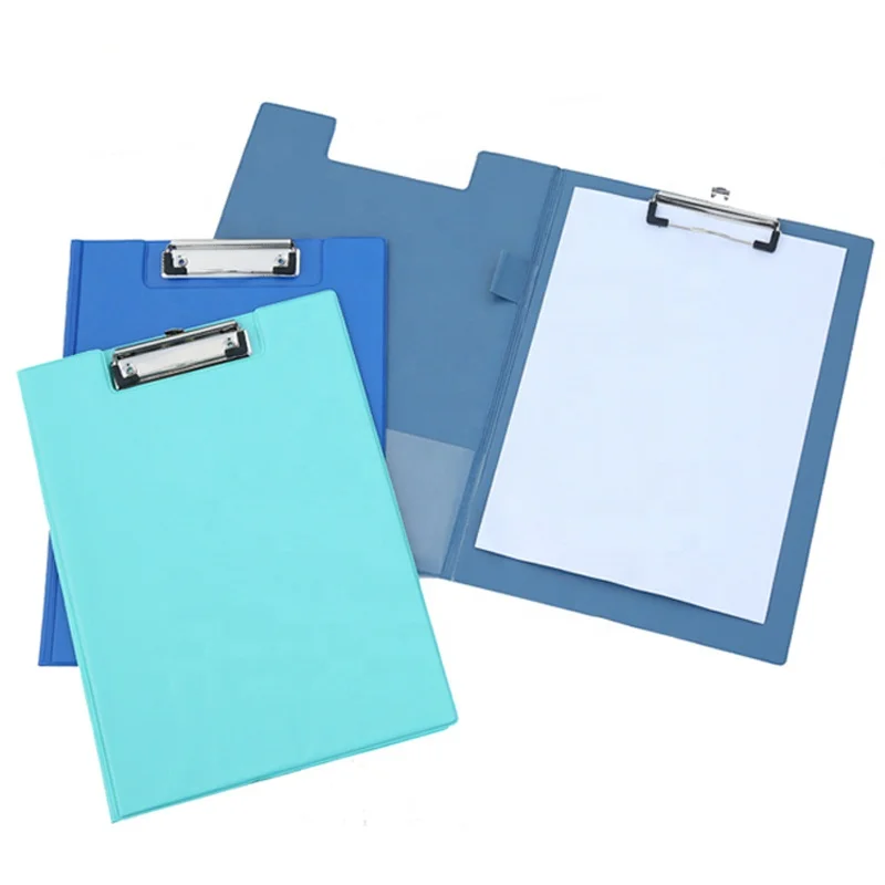Customizable Cover and Logo Clipboard Folder A4 Size Thickness PP or Pvc Plastic Storage Collapsible Clipboard