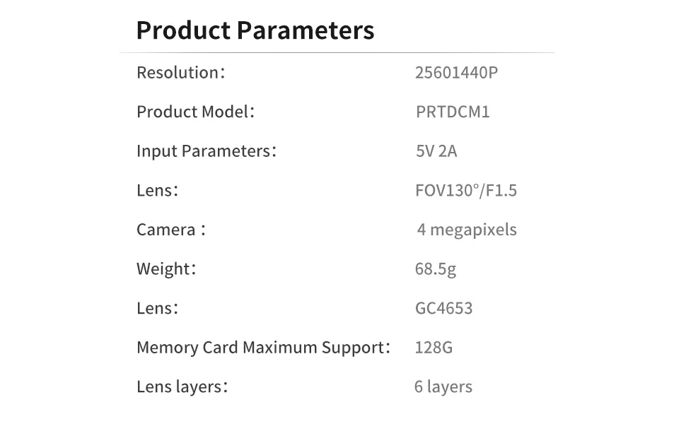 Protap M1 Dash Cam 1440P Car Camera description image 12