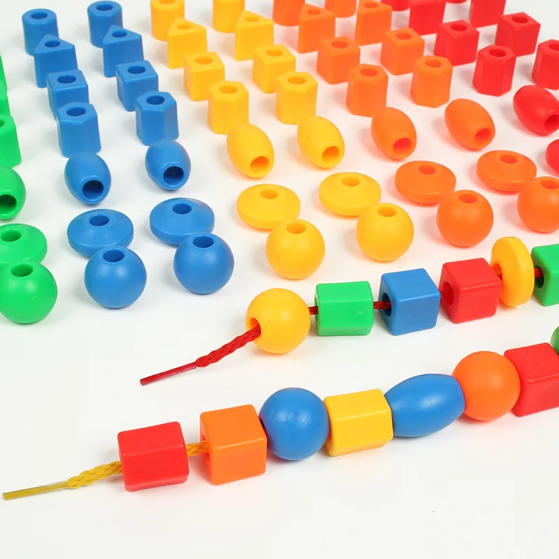 Children's Lacing Beads Toddler Toy -JUMBO Primary Lacing Toys for