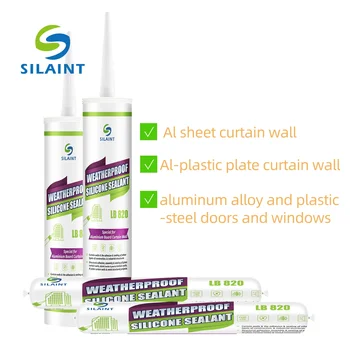 wholesale custom weatherproof plastic steel Construction neutral durable adhesive Silicone Sealant for Curtain Wall